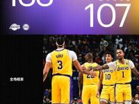 NBA常规赛：湖人133-107送活塞15连败,拉塞尔35+9,浓眉28+16,詹姆斯25+8